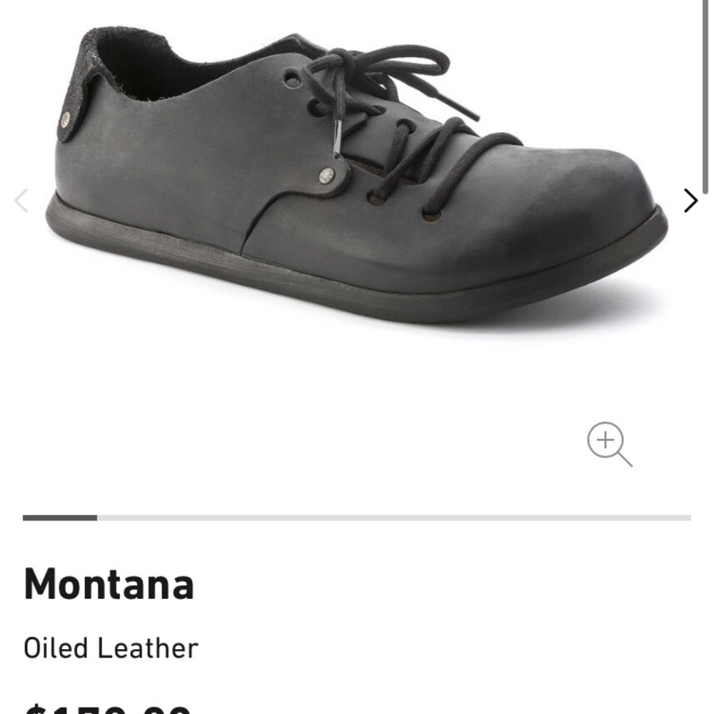 Birkenstock Montana oiled leather black size 38